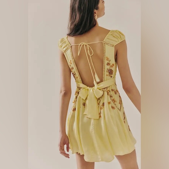 Free People Bali Juliet Embroidered Mini Dress - Picture 2 of 8